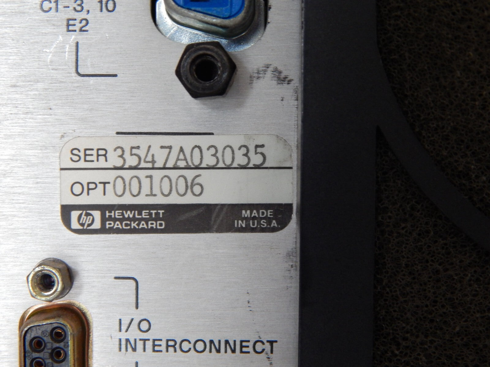 Agilent/Keysight 8722C w/001, 006, 50Mhz-40GHz Network analyzer, s/n3547A03035 Agilent/Keysight 8722C w/001, 006, 50Mhz-40GHz Network analyzer, s/n3547A03035